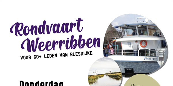 Rondvaart Weerribben voor 60+