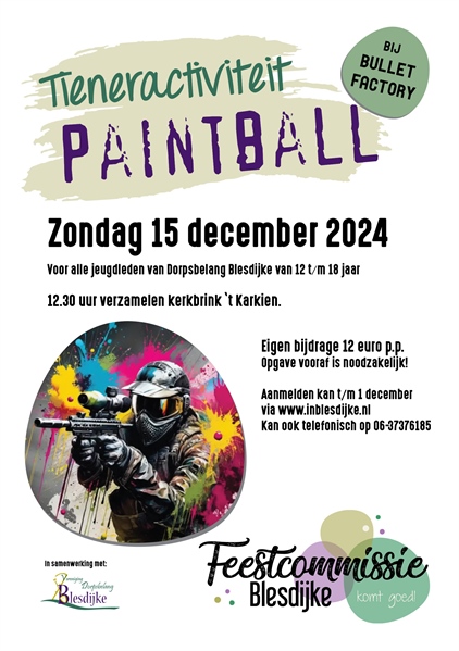 Paintball Jeugd Blesdijke